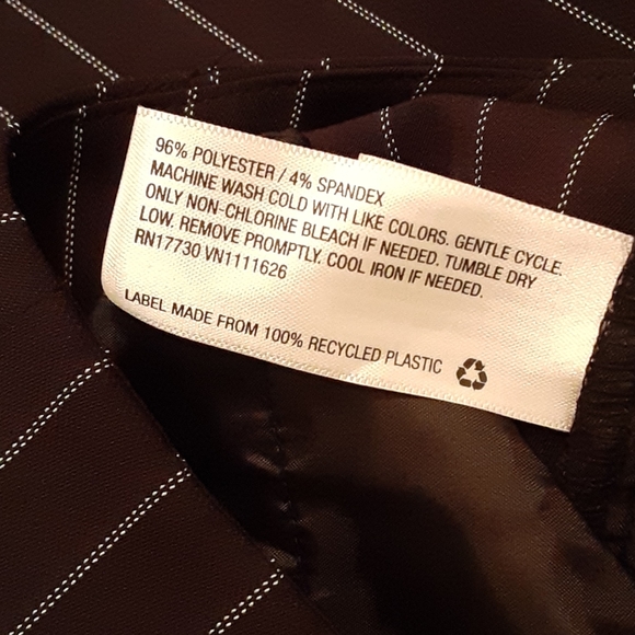 Striped Wide Leg Trousers Dress Pants Size 8 - Picture 7 of 7